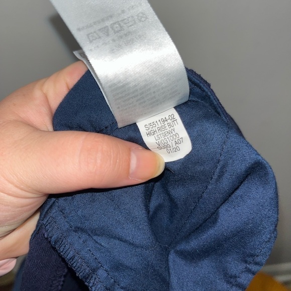 OLD NAVY High Rise Navy Blue Button Fly Shorts Size 12 - Picture 7 of 12